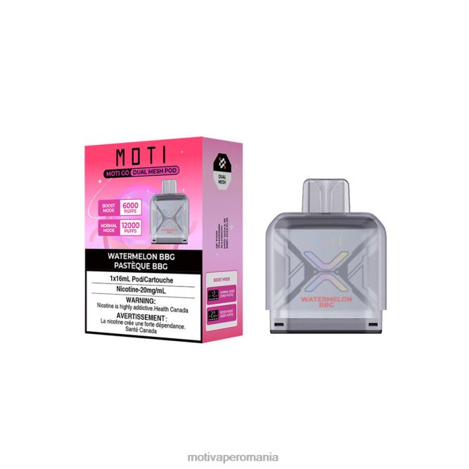 MOTI Go Pro pastă de unică folosință gumă de pepene verde NVLL92 MOTI Vape Romania