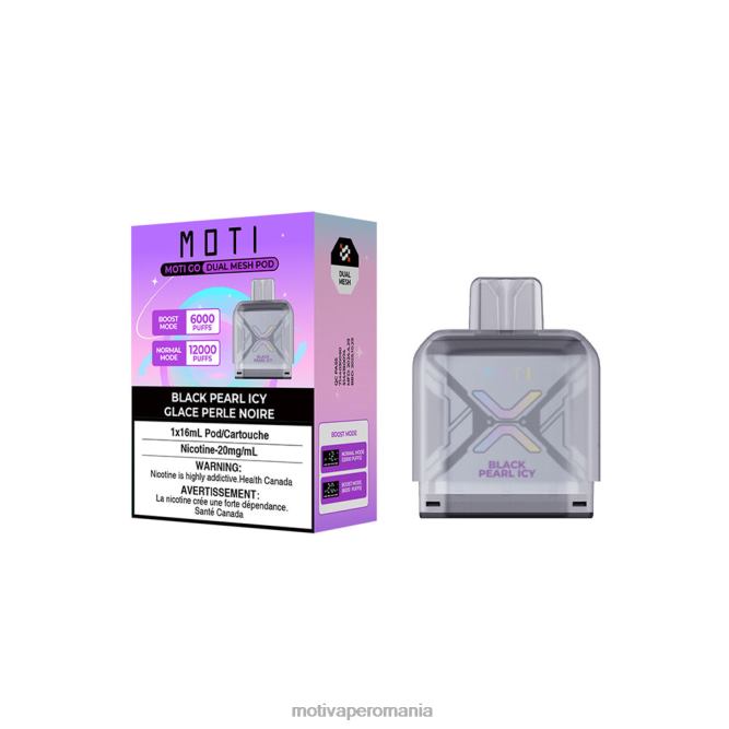 MOTI Go Pro pastă de unică folosință perla neagră înghețată NVLL97 MOTI Vape Pop Romania