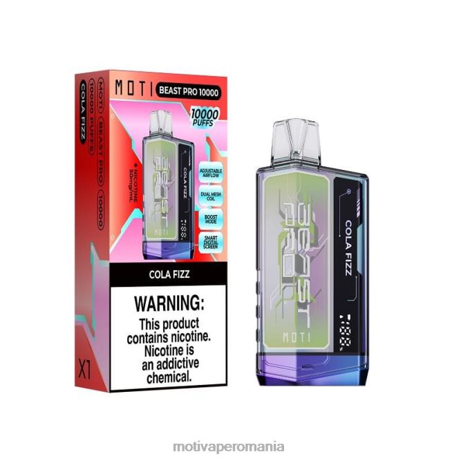 MOTI Beast Pro vapa de unică folosință (5%, 10000 pufuri) cola fizz NVLL42 MOTI Vape Romania