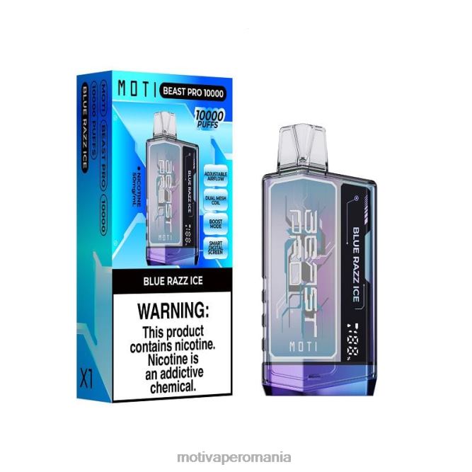 MOTI Beast Pro vapa de unică folosință (5%, 10000 pufuri) gheață albastră NVLL40 MOTI Vape Review