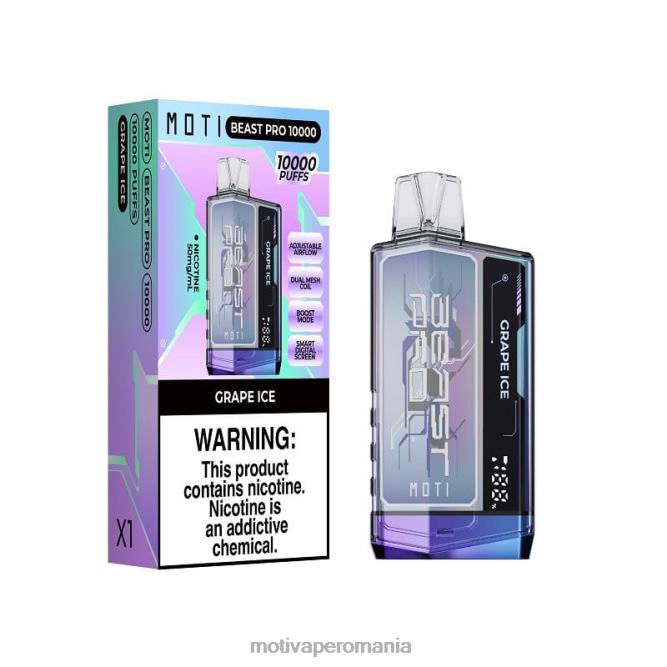 MOTI Beast Pro vapa de unică folosință (5%, 10000 pufuri) gheață de struguri NVLL45 MOTI Vape Pod Romania