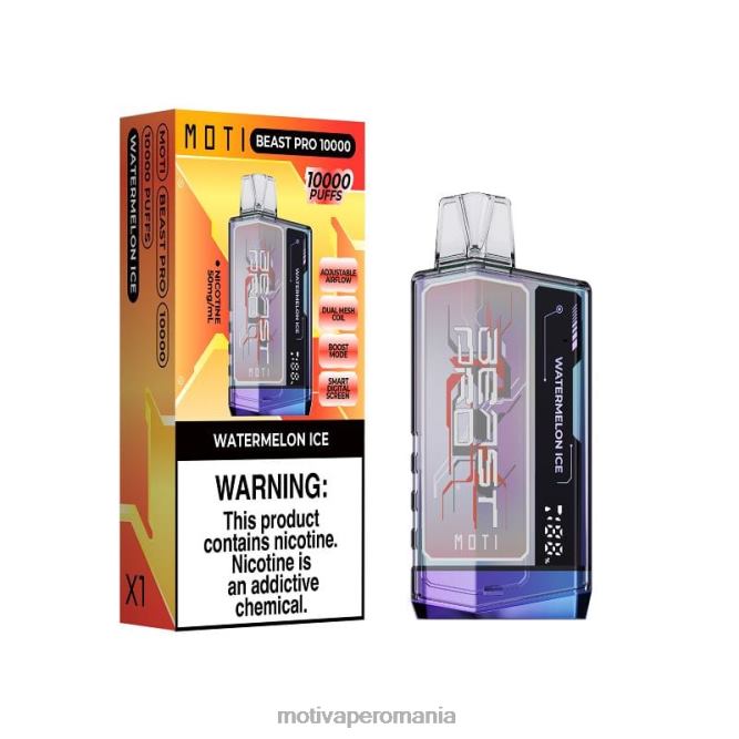 MOTI Beast Pro vapa de unică folosință (5%, 10000 pufuri) gheata de pepene verde NVLL52 MOTI Vape Romania