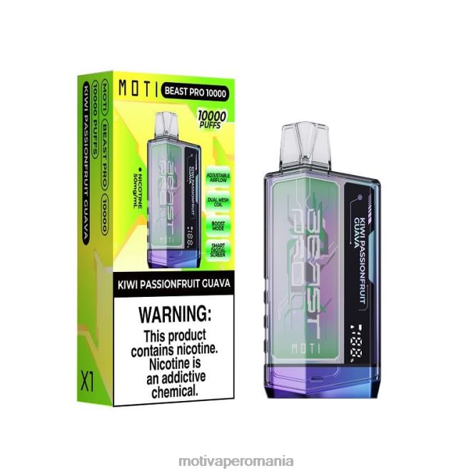 MOTI Beast Pro vapa de unică folosință (5%, 10000 pufuri) kiwi fructul pasiunii guava NVLL46 MOTI Vape Amazon