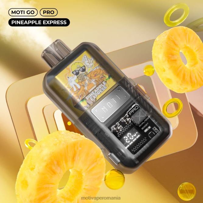 MOTI Go Pro vapa de unică folosință (5%, 12000 pufuri) ananas expres NVLL17 MOTI Vape Pop Romania