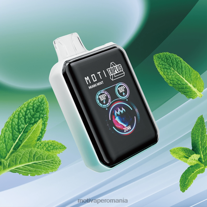 MOTI Triplus 20.000 de vapori de unică folosință (5%, 20.000 pufuri) miami mint NVLL5 MOTI Vape Pod Romania